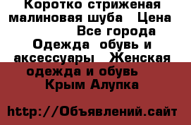 Коротко стриженая малиновая шуба › Цена ­ 10 000 - Все города Одежда, обувь и аксессуары » Женская одежда и обувь   . Крым,Алупка